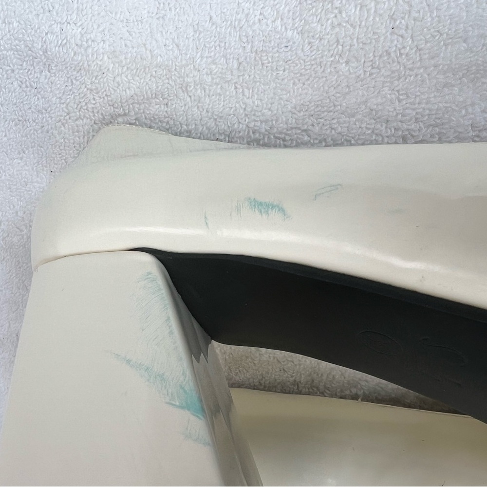 SheIn color block heels. Black and cream patent leather - Picture 7 of 8